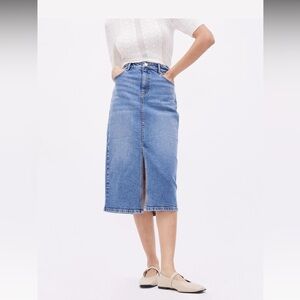 RW & CO Denim Midi Skirt